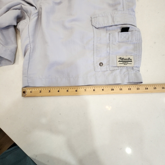 VTG Bimini Bay Shorts Mens 38 Blue Pockets Outdoor Adventure Cargo 100% Nylon - Picture 10 of 12